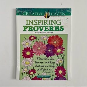 New inspiring proverbs adult coloring book